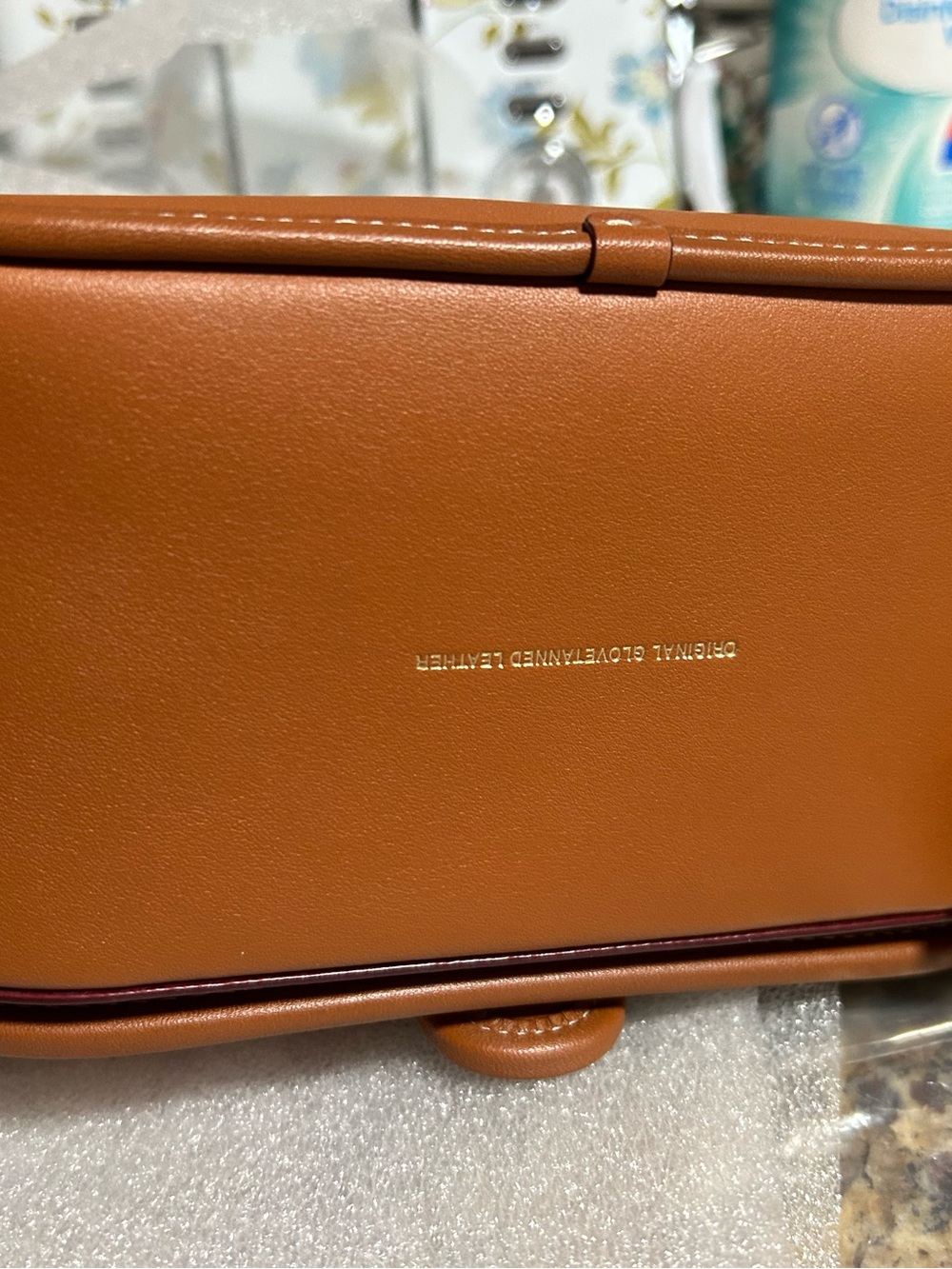Coach Brown Leather Crossbody with Mickey & Minnie Rainbow Motif - Picture 7 of 12
